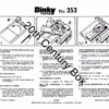 Dinky Toys 353 Shado 2 Mobile Instruction Sheet Dinky Toys 353 Shado 2 Mobile Instruction Sheet