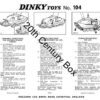 Dinky Toys 104 Captain Scarlet Spectrum Pursuit Vehicle Instruction Sheet Dinky Toys 104 Captain Scarlet Spectrum Pursuit Vehicle Instruction Sheet