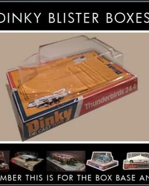 Dinky Toys 106 Thunderbird 2 Red/Blue Version Blister/Bubble Repro Box