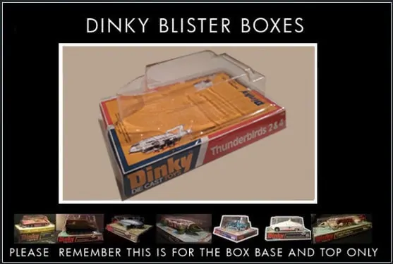 Dinky Toys 106 Thunderbird 2 Red/Blue Version Blister/Bubble Repro Box
