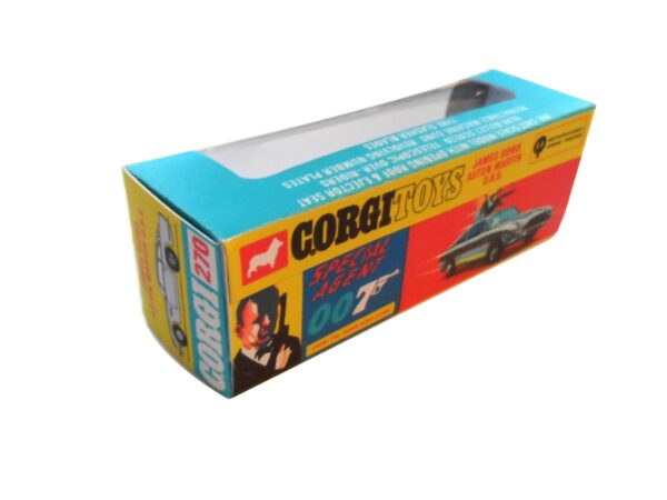 Corgi Toys 270 James Bond DB5 Slim Line Repro Box Corgi Toys 270 James Bond DB5 Slim Line Repro Box