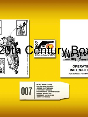 Corgi Toys 270 James Bond DB5 Instruction Sheet, Envelope and Badge Corgi Toys 270 James Bond DB5 Instruction Sheet, Envelope and Badge