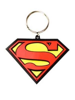 Superman Logo Rubber Keyring Superman Logo Rubber Keyring