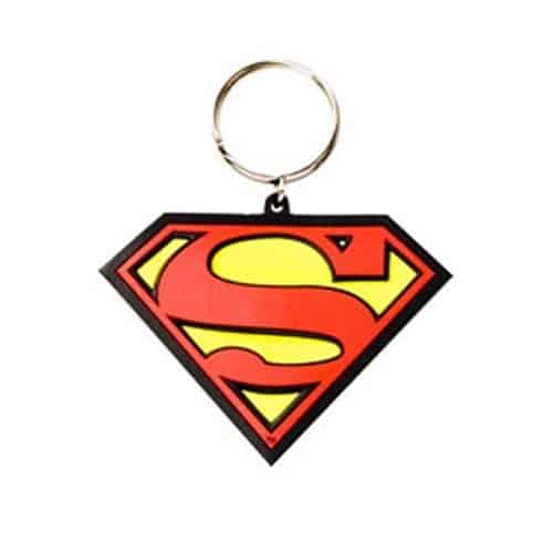 Superman Logo Rubber Keyring Superman Logo Rubber Keyring