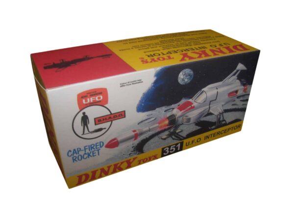 Dinky Toys 351 Shado Interceptor Repro Box Dinky Toys 351 Shado Interceptor Repro Box