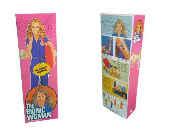 Denys Fisher Bionic Woman Mission Purse Figure Repro Box (Non Window Version)