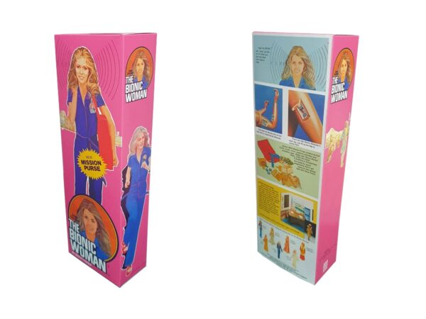 Denys Fisher Bionic Woman Mission Purse Figure Repro Box (Non Window Version)