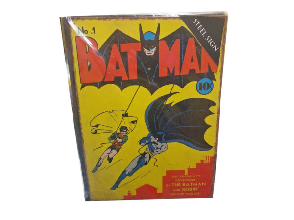 DC Comics Batman No.1 Metal Wall Hanging Sign Plaque Retro Decor Wall Art DC Comics Batman No.1 Metal Wall Hanging Sign Plaque Retro Decor Wall Art
