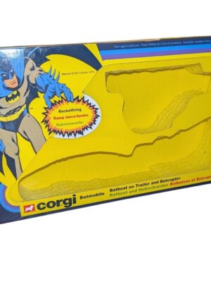 Corgi Toys Giftset 40 1979 Flat Box Batmobile, Batboat and Batcopter Repro Box Corgi Toys Giftset 40 1979 Flat Box Batmobile, Batboat and Batcopter Repro Box