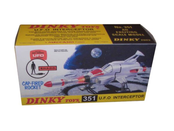 Dinky Toys 351 Shado Interceptor Repro Box Dinky Toys 351 Shado Interceptor Repro Box