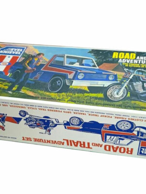 Ideal Toys Evel Knievel Road and Trail Adventure Set Reproduction Box Ideal Toys Evel Knievel Road and Trail Adventure Set Reproduction Box