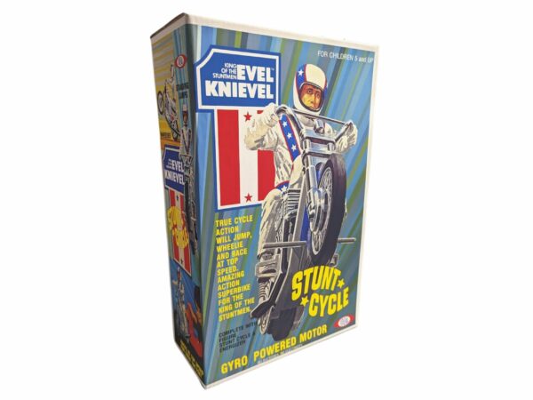 Ideal Toys Evel Knievel Stunt Cycle US Version Reproduction Box Ideal Toys Evel Knievel Stunt Cycle US Version Reproduction Box