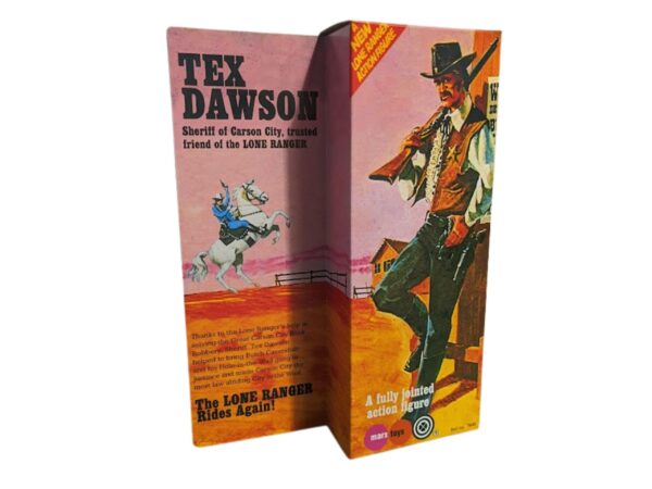 Marx Toys Tex Dawson Figure Repro Box Marx Toys Tex Dawson Figure Repro Box