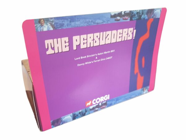 Corgi Toys Persuaders! Aston Martin DBS and Ferrari Dino 246GT Code 3 Reproduction Box