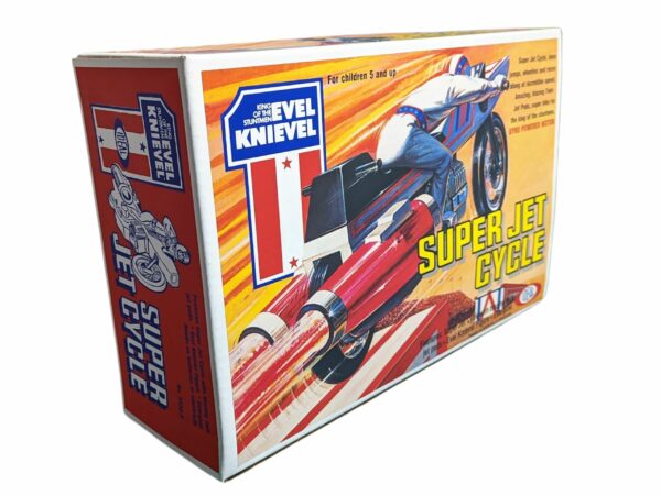Ideal Toys Evel Knievel Super Jet Cycle Reproduction Box Ideal Toys Evel Knievel Super Jet Cycle Reproduction Box
