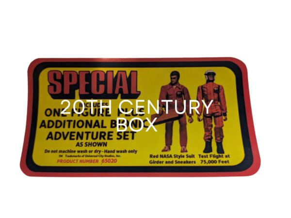 Kenner Six Million Dollar Man Bionic Grip Additional Costume Reproduction Sticker