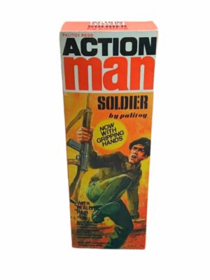 Palitoy Action Man – Soldier with Gripping Hands Repro Box Palitoy Action Man - Soldier with Gripping Hands Repro Box