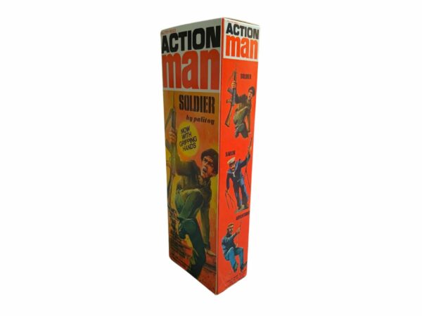 Palitoy Action Man – Soldier with Gripping Hands Repro Box Palitoy Action Man - Soldier with Gripping Hands Repro Box