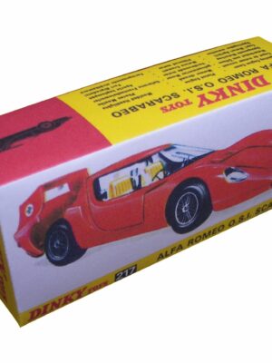 Dinky Toys 217 Alfa Romeo OSI Scarabeo Repro Box Dinky Toys 217 Alfa Romeo OSI Scarabeo Repro Box