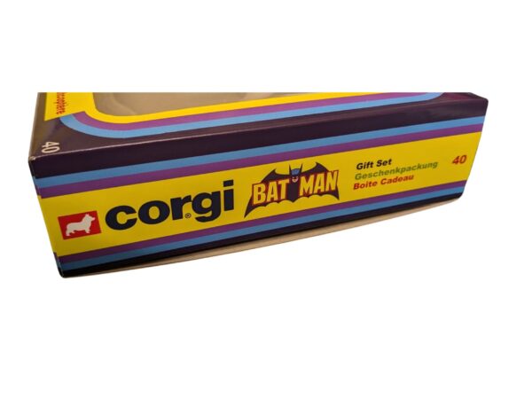 Corgi Toys Giftset 40 1979 Flat Box Batmobile, Batboat and Batcopter Repro Box (NO INSERT) Corgi Toys Giftset 40 1979 Flat Box Batmobile, Batboat and Batcopter Repro Box (NO INSERT)
