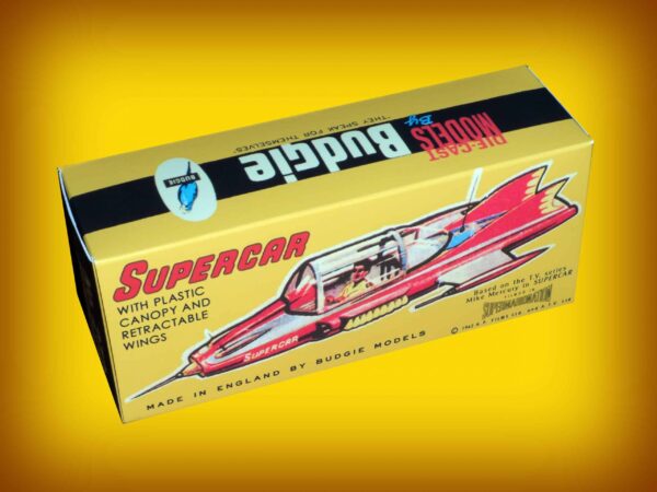 Budgie Models 272 Mike Mercury Supercar Repro Box Budgie Models 272 Mike Mercury Supercar Repro Box