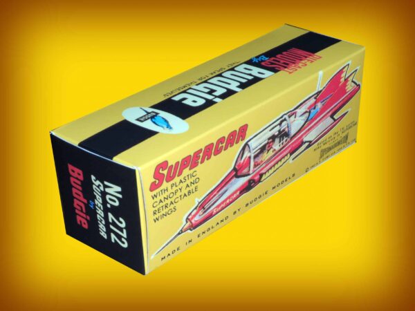Budgie Models 272 Mike Mercury Supercar Repro Box Budgie Models 272 Mike Mercury Supercar Repro Box