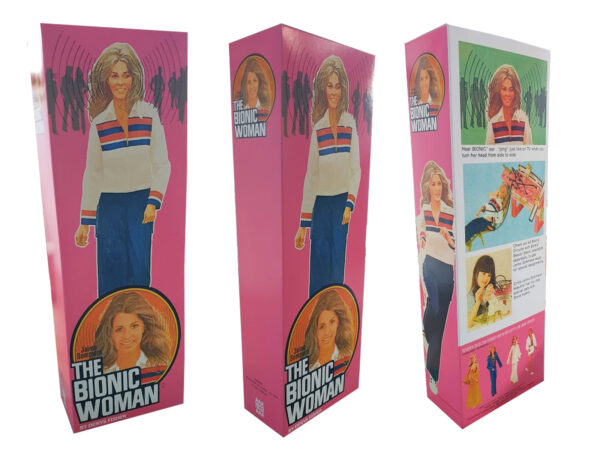 Denys Fisher Bionic Woman Figure Repro Box (Non Window Version) Code 3 Denys Fisher Bionic Woman Figure Repro Box (Non Window Version) Code 3