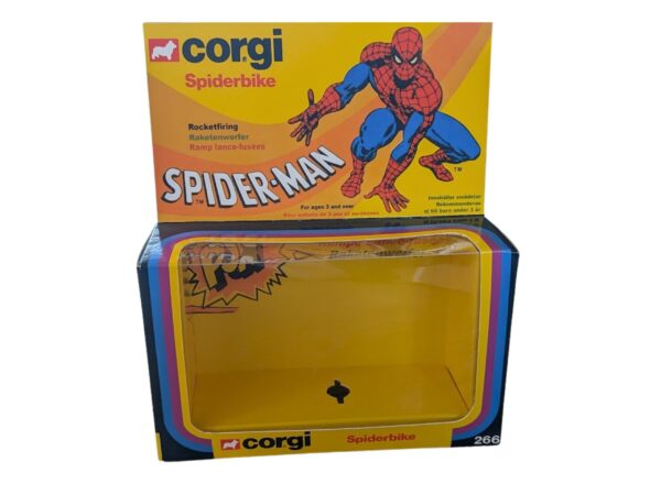 Corgi Toys 266 Spiderman Spiderbike Repro Box Corgi Toys 266 Spiderman Spiderbike Repro Box