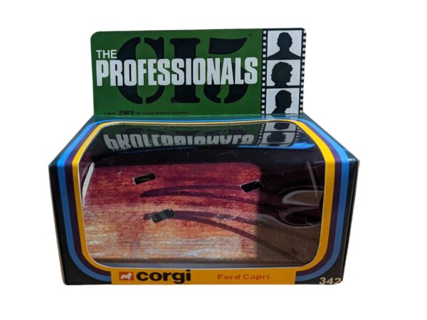 Corgi Toys 342 Professionals Ford Capri Repro Box Corgi Toys 342 Professionals Ford Capri Repro Box