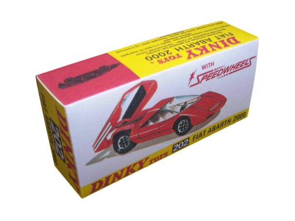 Dinky Toys 202 Fiat Arbarth Repro Box Dinky Toys 202 Fiat Arbarth Repro Box