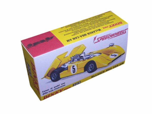 Dinky Toys 223 McClaren M8A Racing Car repro box Dinky Toys 223 McClaren M8A Racing Car repro box