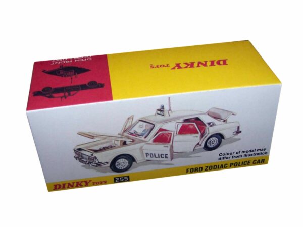 Dinky Toys 255 Ford Zodiac Police Car Repro Box Dinky Toys 255 Ford Zodiac Police Car Repro Box