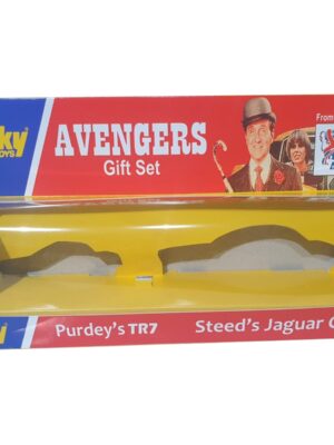 Dinky Toys 307 New Avengers Steed’s Jaguar XJ12 and Purdey’s TR7 Repro Box Code 3 Dinky Toys 307 New Avengers Steed's Jaguar XJ12 and Purdey's TR7 Repro Box Code 3