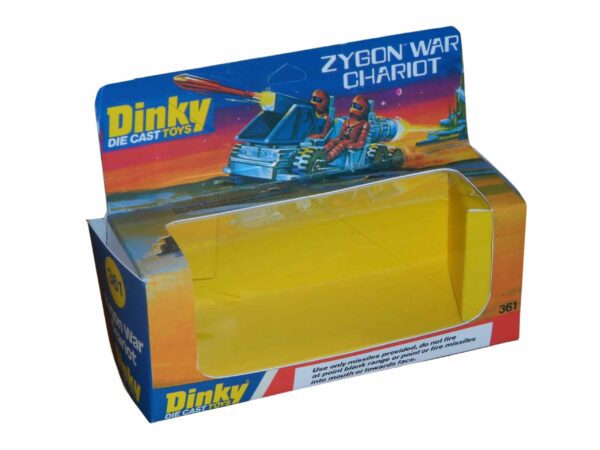 Dinky Toys 361 Zygon War Chariot Repro Box Dinky Toys 361 Zygon War Chariot Repro Box