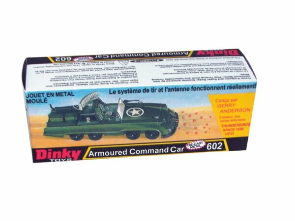 Dinky Toys 602 Armoured Command Car Repro Box Dinky Toys 602 Armoured Command Car Repro Box