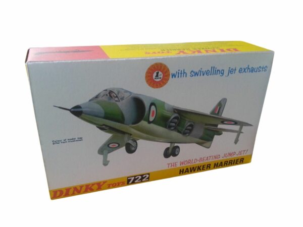Dinky Toys 722 Hawker Harrier Repro Box Dinky Toys 722 Hawker Harrier Repro Box