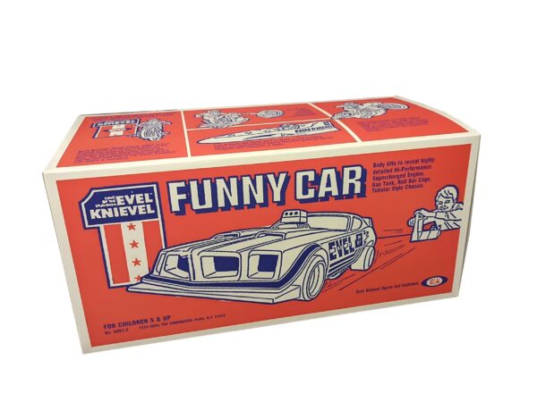 Ideal Toys Evel Knievel Funny Car Reproduction Box Ideal Toys Evel Knievel Funny Car Reproduction Box
