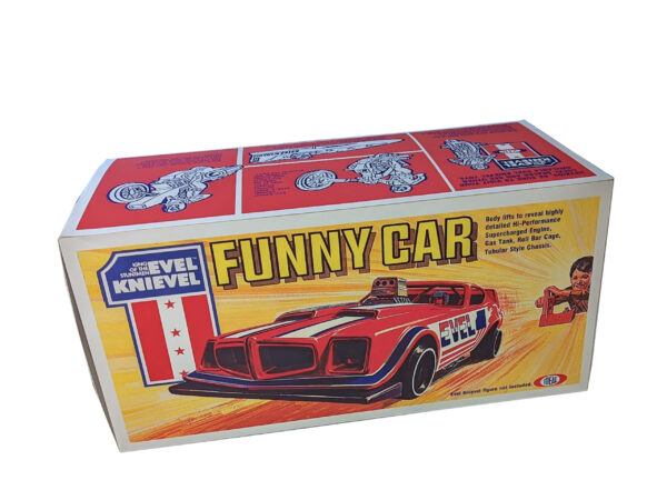 Ideal Toys Evel Knievel Funny Car Reproduction Box Ideal Toys Evel Knievel Funny Car Reproduction Box