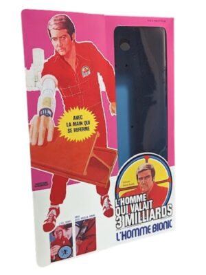Meccano French Bionic Grip Six Million Dollar Man Figure Repro Box Meccano French Bionic Grip Six Million Dollar Man Figure Repro Box