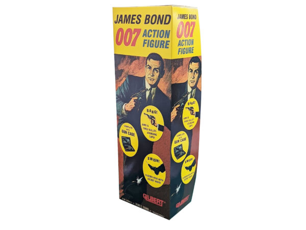 Gilbert Toys James Bond Kicking Version 12 inch Figure Repro Box Gilbert Toys James Bond Kicking Version 12 inch Figure Repro Box