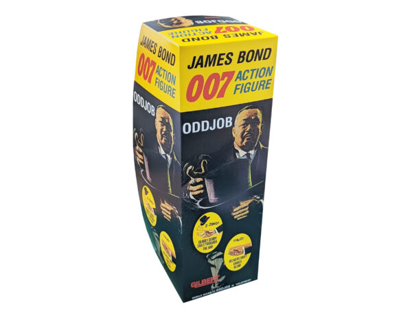 Gilbert Toys James Bond OddJob in Black Suit Figure Repro Box Gilbert Toys James Bond OddJob in Black Suit Figure Repro Box