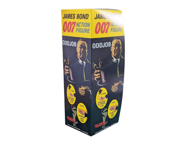 Gilbert Toys James Bond OddJob in Black Suit Figure Repro Box Gilbert Toys James Bond OddJob in Black Suit Figure Repro Box