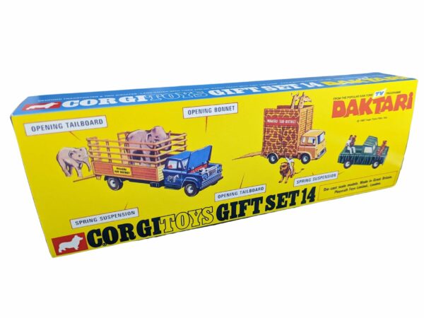 Corgi Toys Gift Set 14 Daktari Repro Box Corgi Toys Gift Set 14 Daktari Repro Box