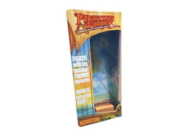 Matchbox Fighting Furies Cap'n Hook Figure Repro Box