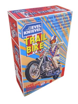 Ideal Toys Evel Knievel Trail Bike Reproduction Box
