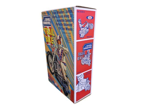 Ideal Toys Evel Knievel Trail Bike Reproduction Box