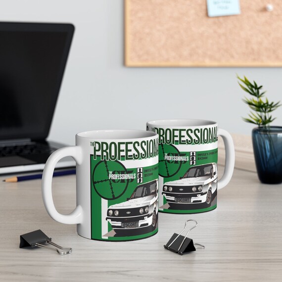 The Professionals (TV series) Ford Escort RS2000 1980s Retro Gift Mug The Professionals (TV series) Ford Escort RS2000 1980s Retro Gift Mug