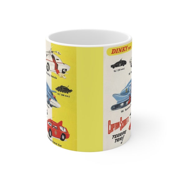 Captain Scarlet Terrific Trio Dinky Toy Advert Retro Gift Mug Captain Scarlet Terrific Trio Dinky Toy Advert Retro Gift Mug