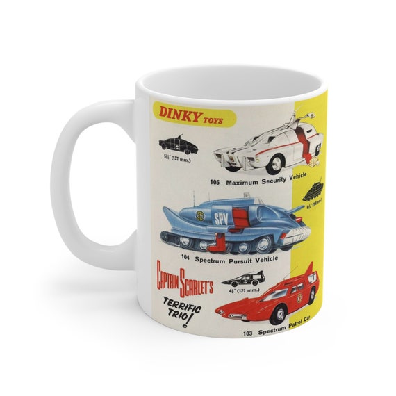 Captain Scarlet Terrific Trio Dinky Toy Advert Retro Gift Mug Captain Scarlet Terrific Trio Dinky Toy Advert Retro Gift Mug