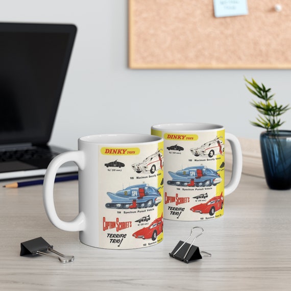 Captain Scarlet Terrific Trio Dinky Toy Advert Retro Gift Mug Captain Scarlet Terrific Trio Dinky Toy Advert Retro Gift Mug